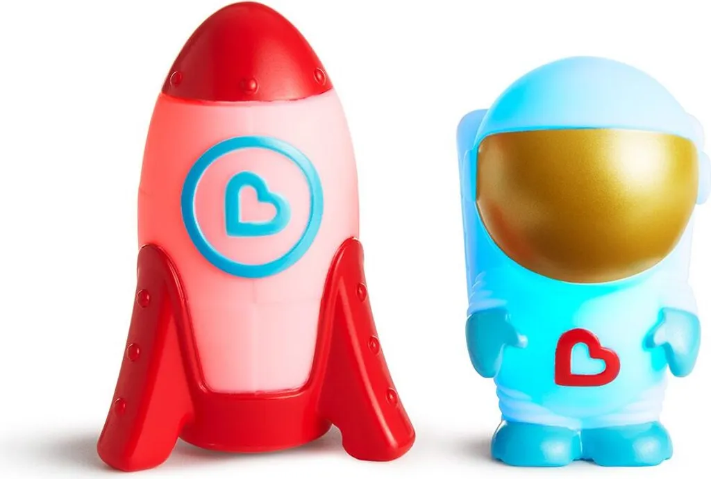 Jouets de bain anti-moisissure Munchkin Galaxy Buddies - Pack de 2 avec LED