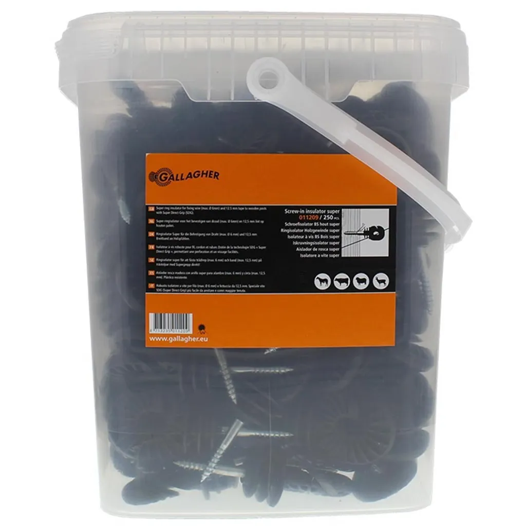 Isolateur robuste Gallagher Super avec support métallique renforcé - 9