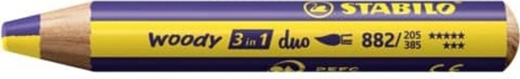 STABILO Multitalentstift woody 3 in 1 duo gelb/violett