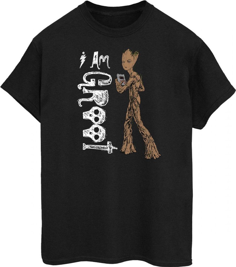 Avengers Infinity War - "I Am Teenage Groot" T-Shirt für Herren/Damen Uni BI353 (L) (Schwarz)