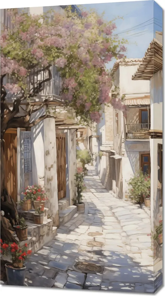 Image 50 x 90 cm Vieille Ville pour habiller un mur vide avec élégance