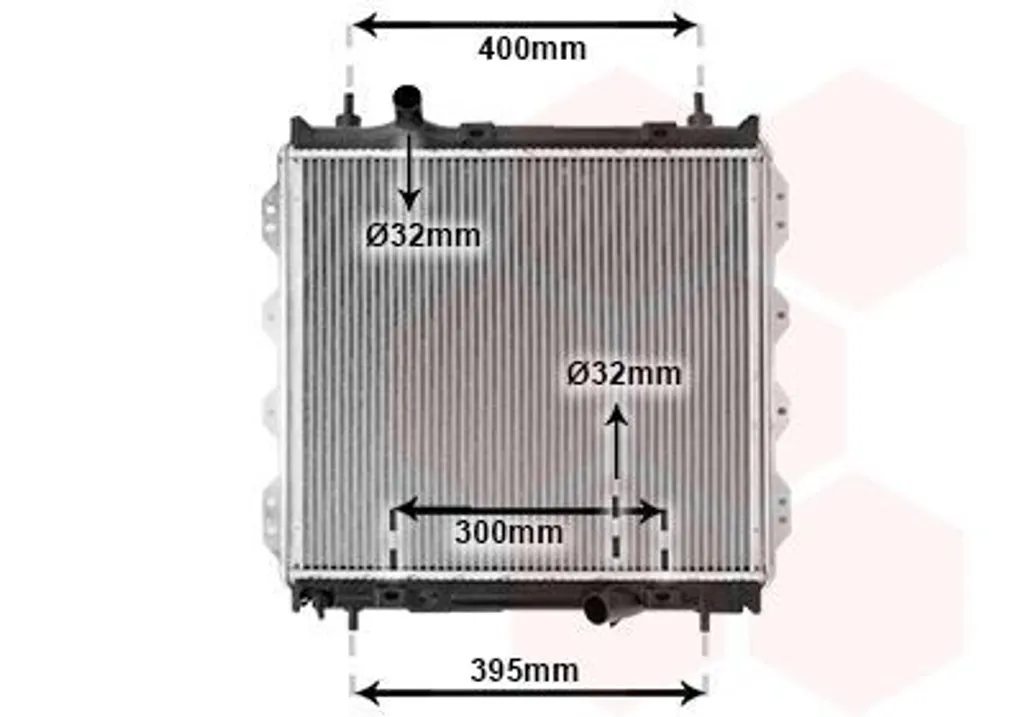 Radiateur moteur pour Chrysler Pt Cruiser : Solution de remplacement VAN WEZEL