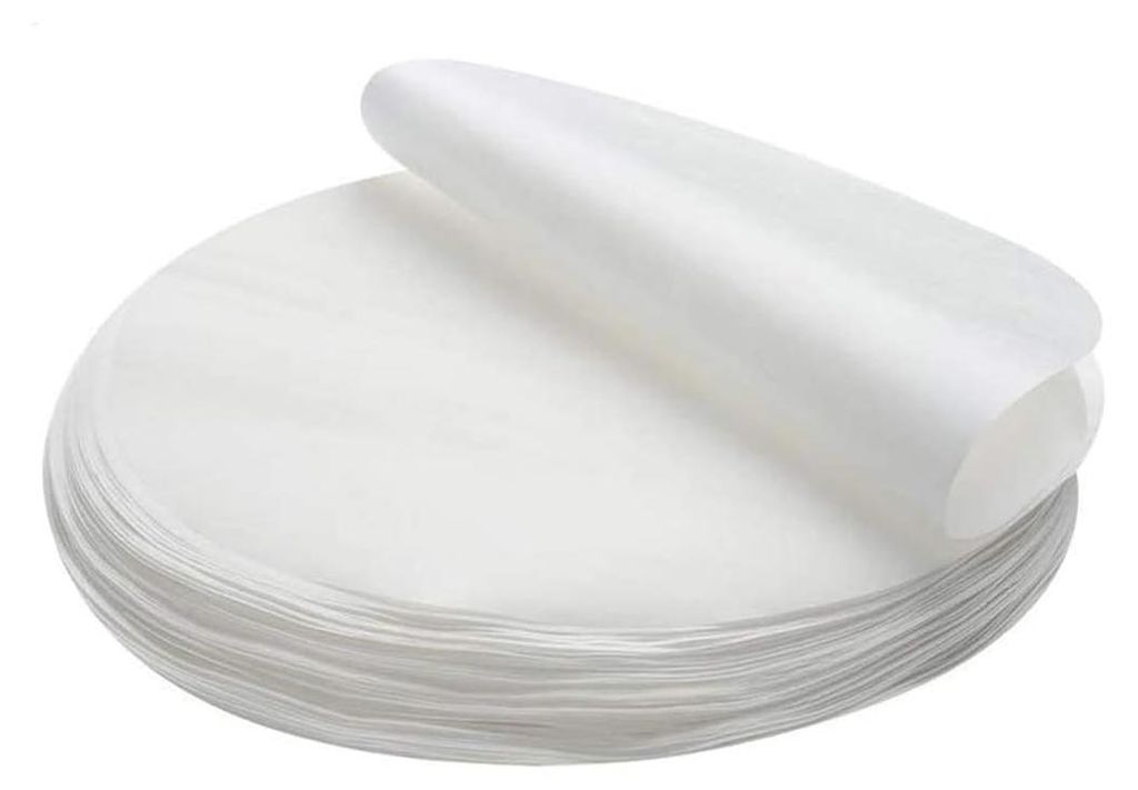 Rundes Antihaft-Backpapier für Pfannen, Grills, Dampfgarer und Hamburger-Patties, 23 cm, 100 Stück