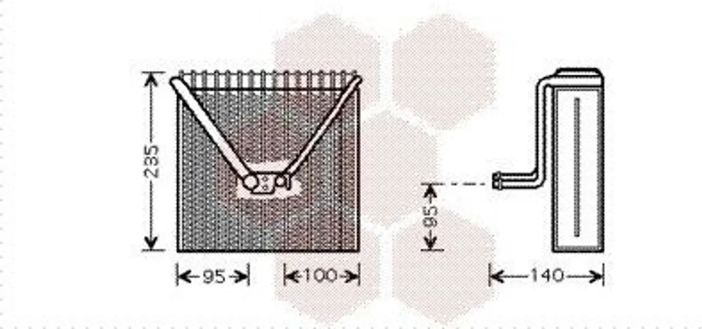 Évaporateur de climatisation 1730-1992 : idéal pour réparer votre VW / Seat