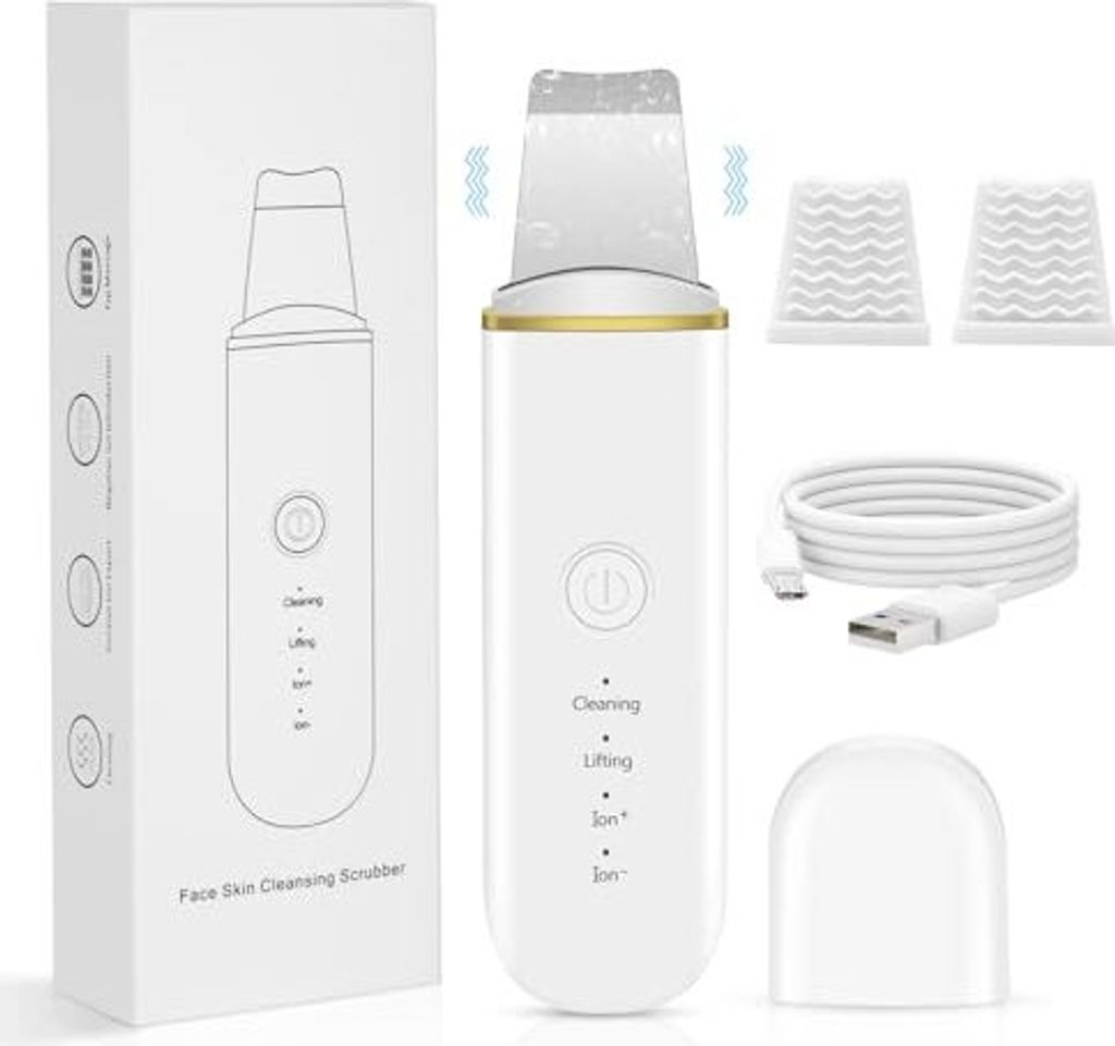 Skin Scrubber, Face Spatula, Scrubber Mitesserentferner Porenreiniger Werkzeug Mitesser Extraktor für Tiefenreinigung
