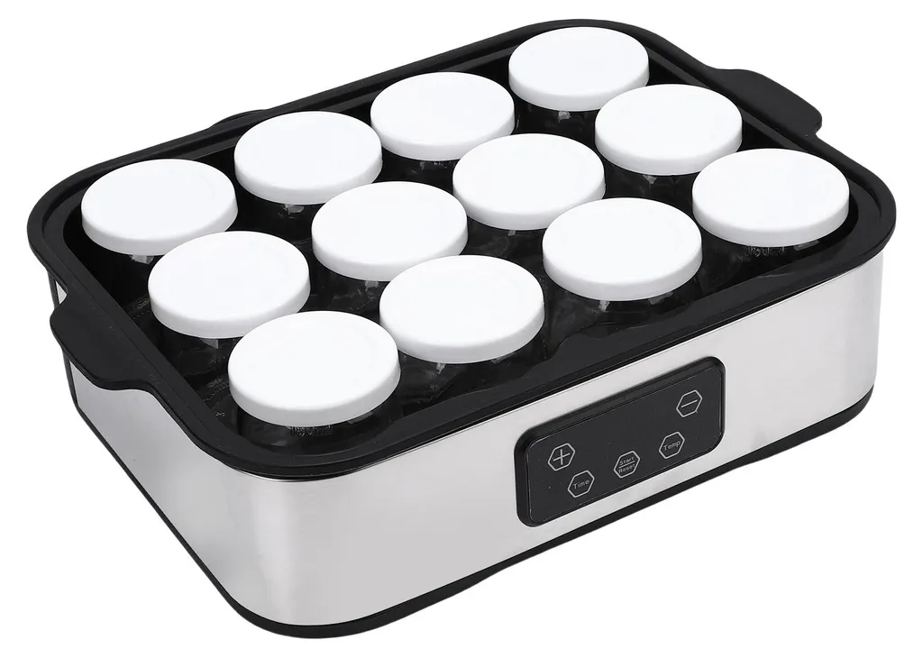 Yaourtière programmable 48h température constante avec 12 grands pots