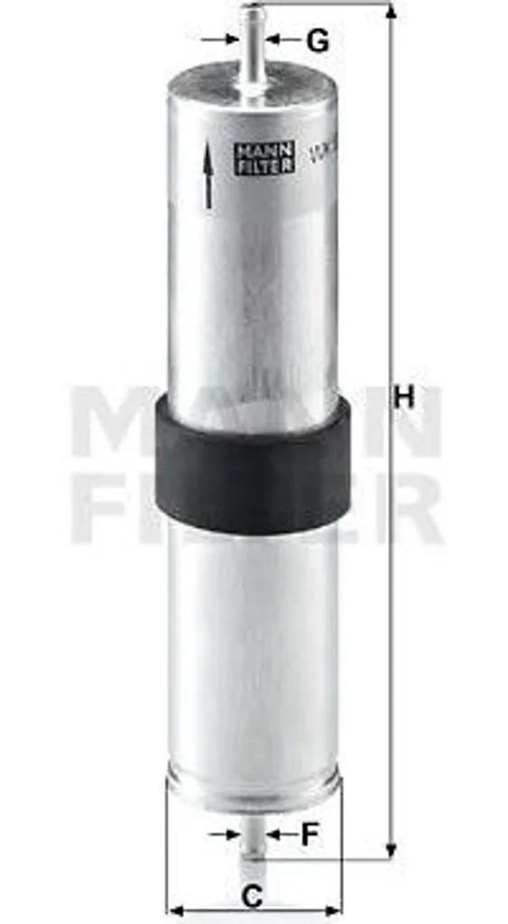Filtre carburant WK 521/4 haute capacité pour moteur Mini Cooper S