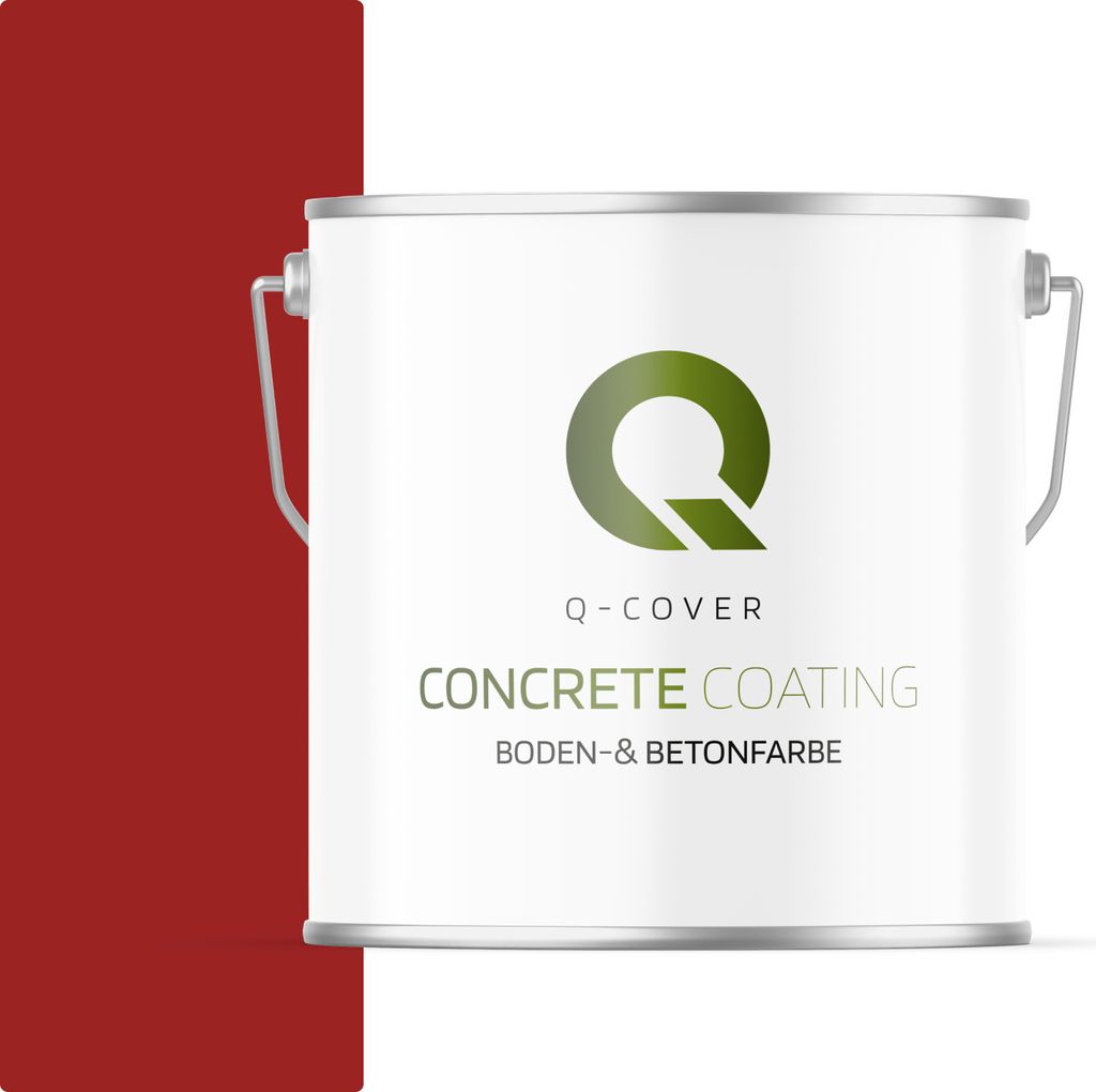 Bodenfarbe | Betonfarbe | Garagenboden | Bodenbeschichtung für Innen | Kellerfarbe Fußbodenfarbe Signalrot 5L