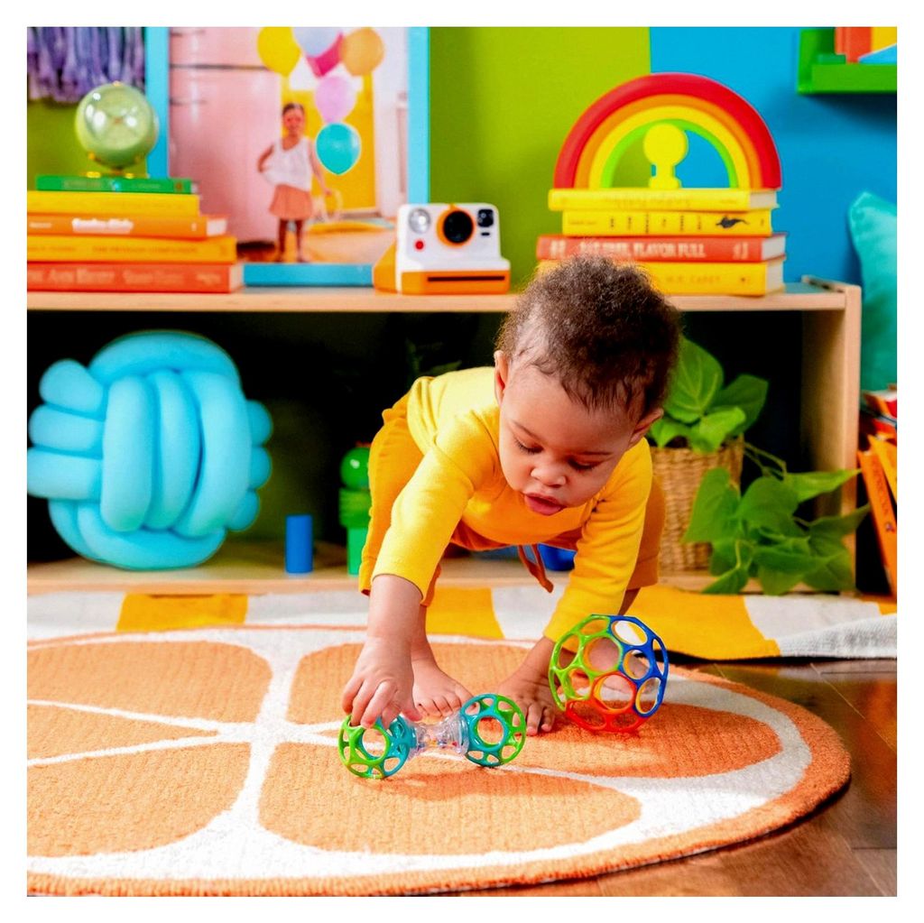 Oball Geschenk-Set - Grasp the Day, Ball und Rasselspielzeug 2er-Pack, BPA-frei, Unisex, Neugeborene+