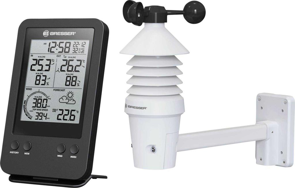 Bresser Pro - Meteostanica - bezdrôtová - čierna Obrázok produktu 