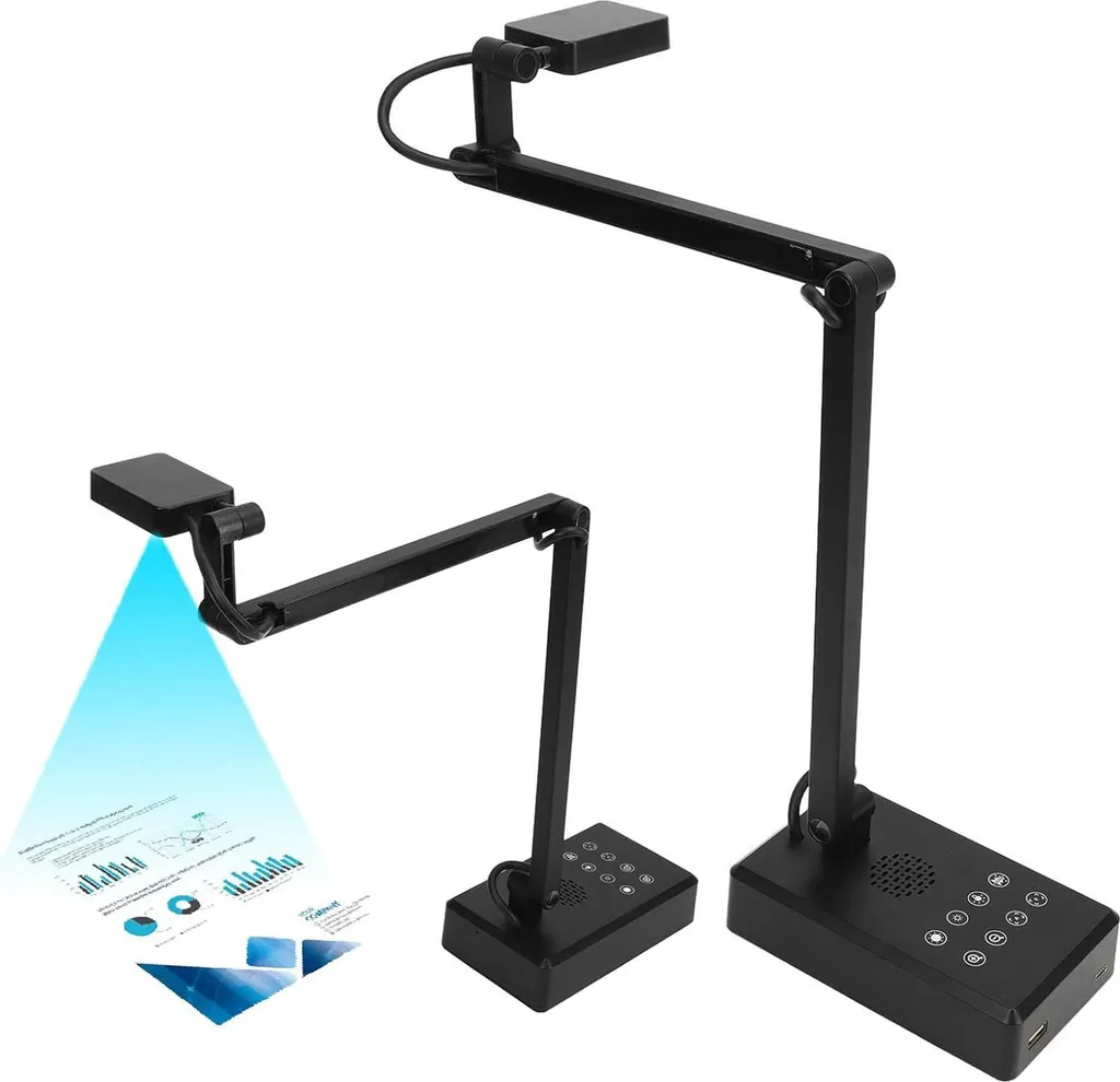 Caméra Document USB 4K 16MP Visualiseur d'Image Pliable pour PC et Mac