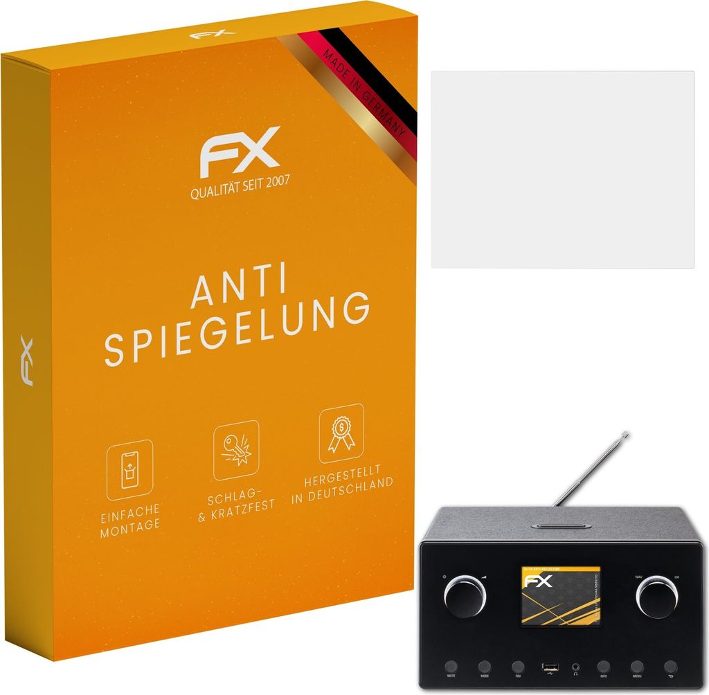 atFoliX FX-Antireflex 3x Schutzfolie kompatibel mit Medion LIFE P85444 (MD89295) Displayfolie