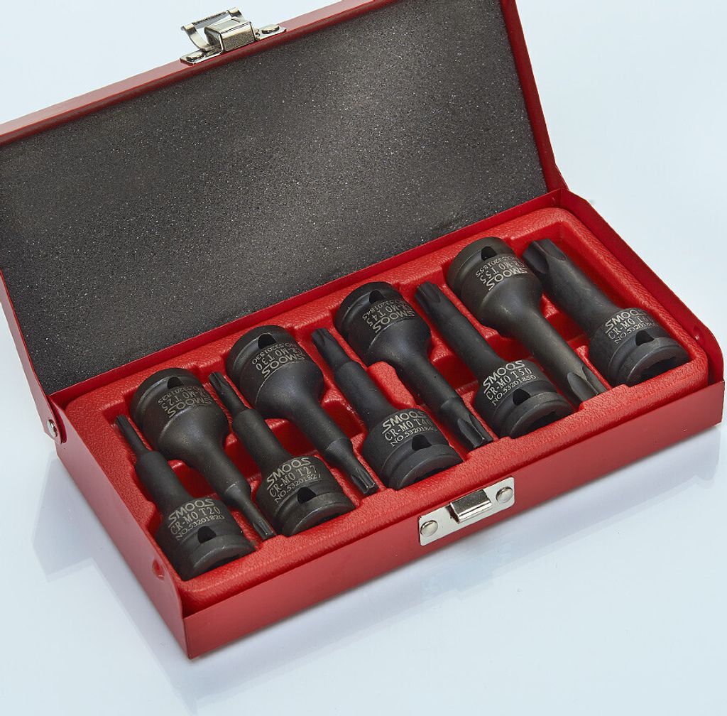 9-teiliger Torx-Kraftnuss-Satz 1/2"