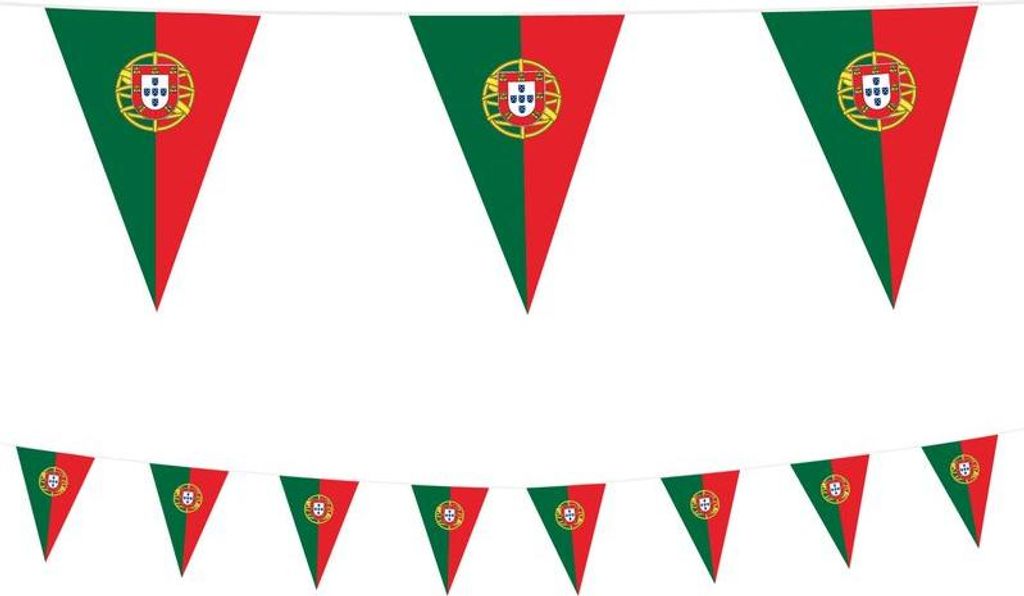 XL Wimpel Girlande aus Folie Portugal 10 Meter Produktbild 