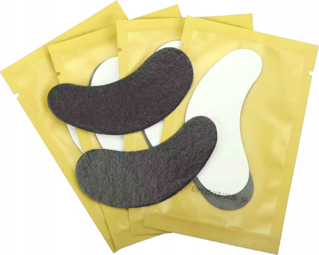SCHWARZE GEL-Augenpads für Wimpernverlängerungen 100 Stk.