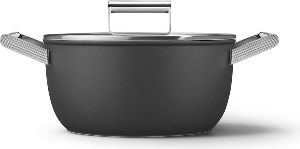 Smeg CSF2412BLM Kochtopf, 20 cm, Keramik, Edelstahlgriff, Immagine del prodotto 