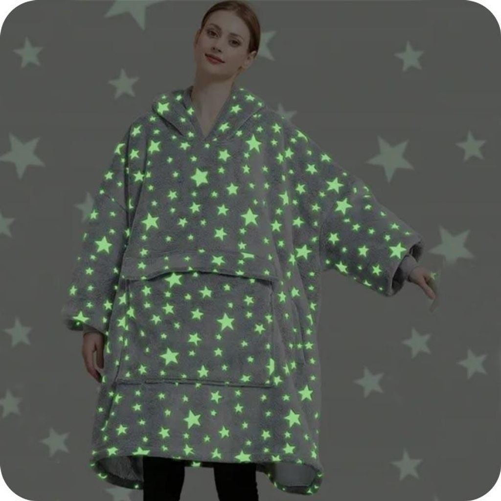 Coperta indossabile con cappuccio per adulti, soffice e super morbida, calda coperta a pelo lungo in flanella, coperta per divano da donna