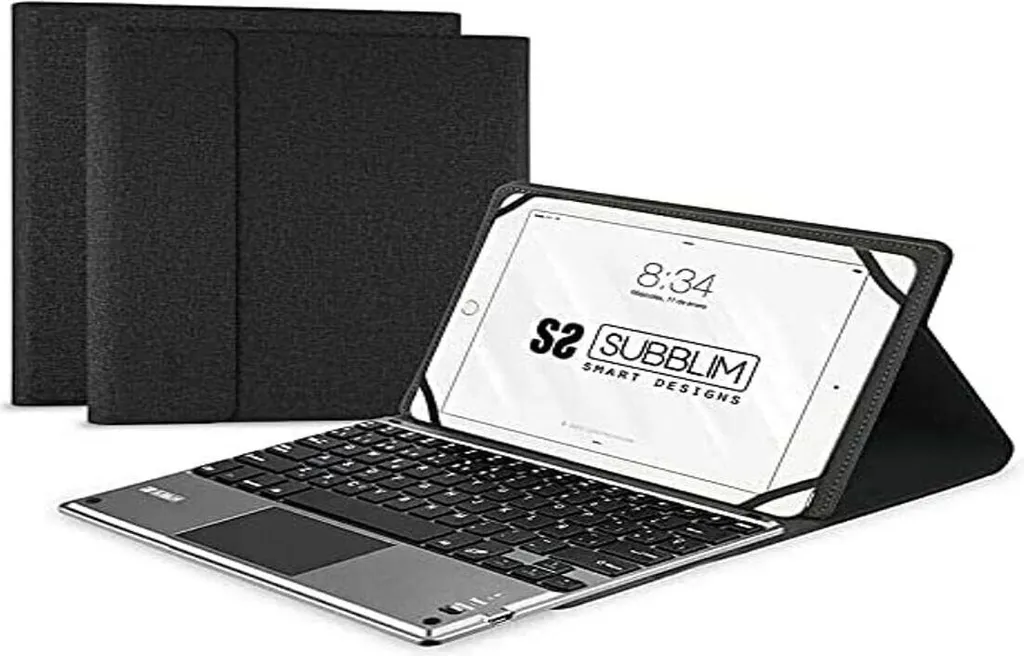 Clavier Bluetooth avec Pavé Tactile pour Travail sur Tablette 10 Pouces