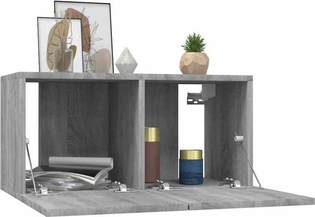 Set SYFAX™ 3 Mobili TV Grigio Sonoma - Arreda il Living con Stile