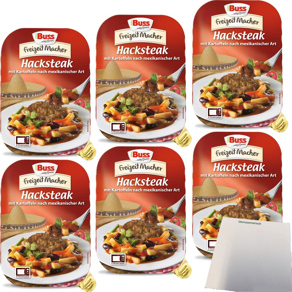 Buss Hacksteak nach mexikanischer Art würzig mit Kartoffeln Produktbild 