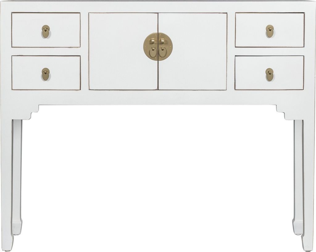 Fine Asianliving Chinesische Konsolentisch Orientalische Möbel Beistelltisch Wandtisch Dekotisch Konsole Telefontisch Tischchen Sofatisch aus Holz...