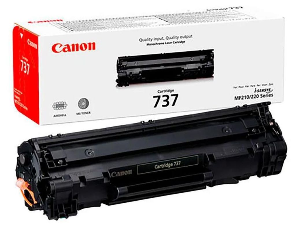 Toner Canon 737 BK           black              2100 Seiten Produktbild 