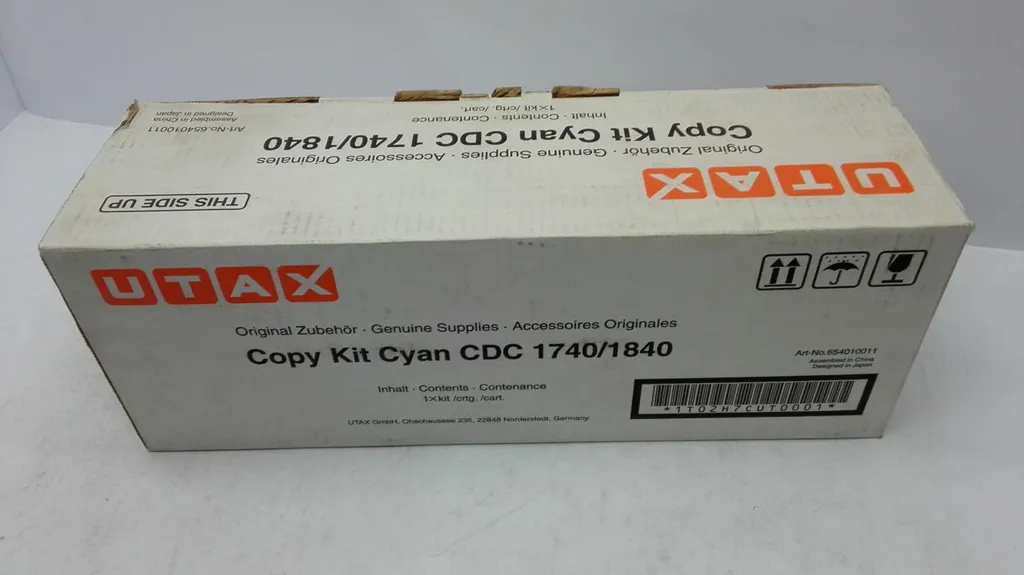 Toner Cyan Utax 654010011 Haute Capacité 18000 copies pour CDC 1740