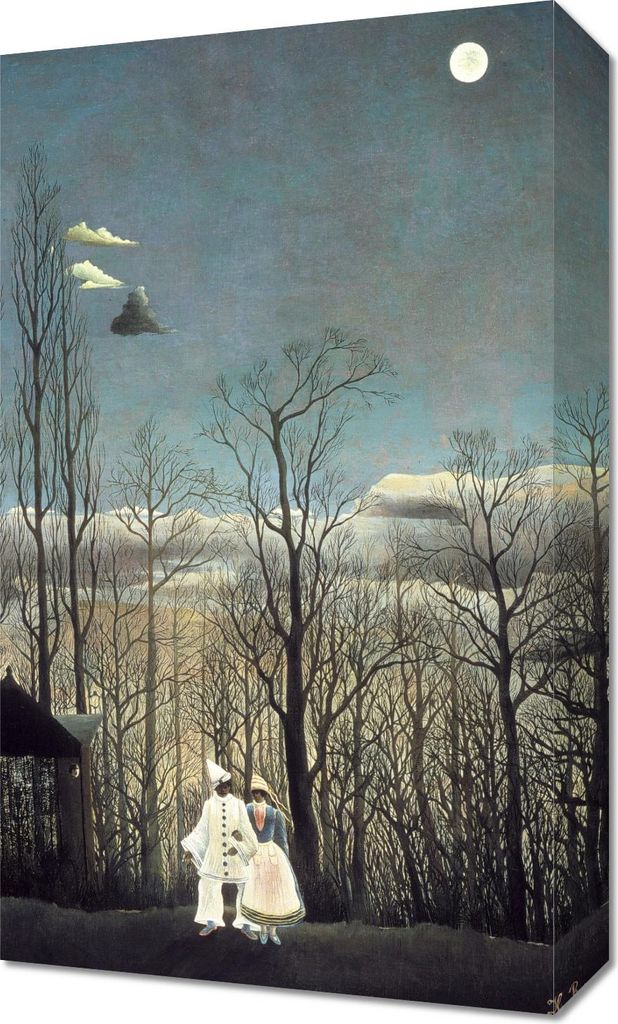 Bild 30x50cm Carnival Evening, Rousseau Vintage für das Wohnzimmer