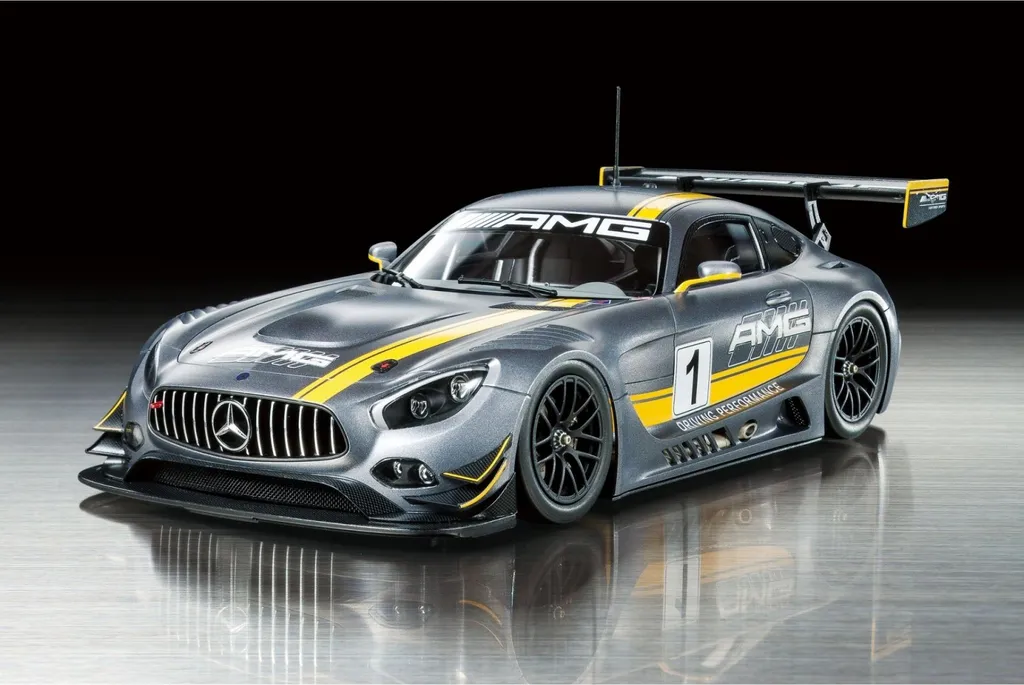 Kit Mercedes-AMG GT3 Tamiya 1:24 avec Détails Aérodynamiques et #1