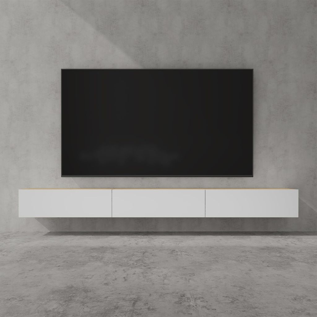 doporro TV Lowboard hängend Fernsehschrank Wohnzimmer | Produktbild 