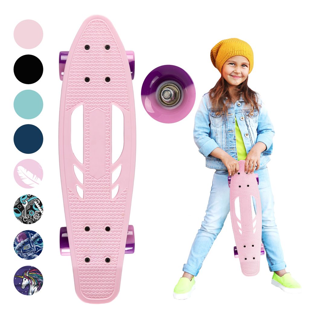 Skateboard Funboard Miniboard Kinderboard LED Komplett Board Pennyboard damen DE 