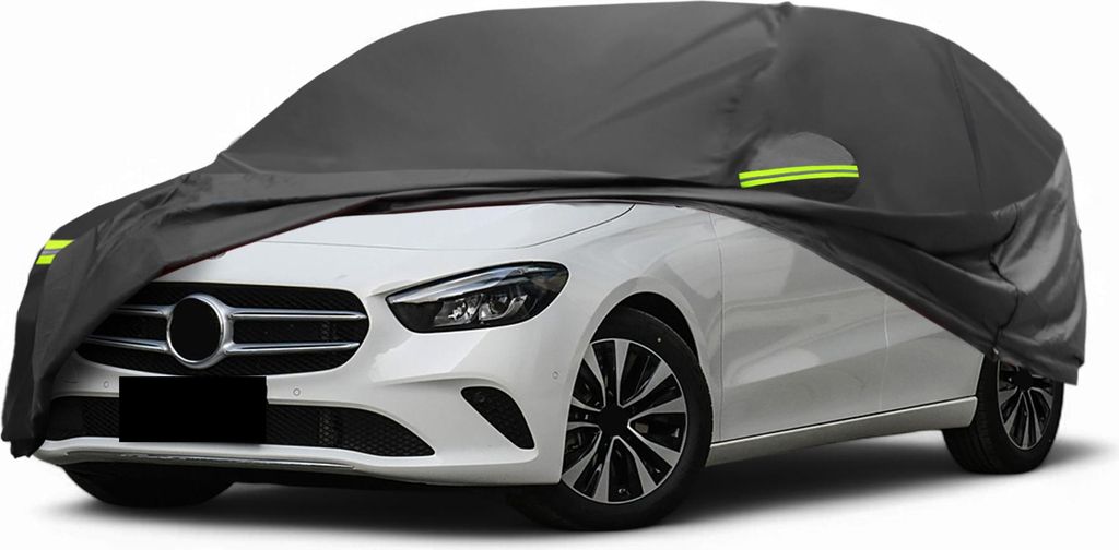 Autoabdeckung fš¹r Mercedes-Benz B-Klasse W246 W247 2011-2022 210D-PU Outdoor Vollabdeckung Alle Wetter Winddichter Sonnenschutz mit Fahrertš¹r...