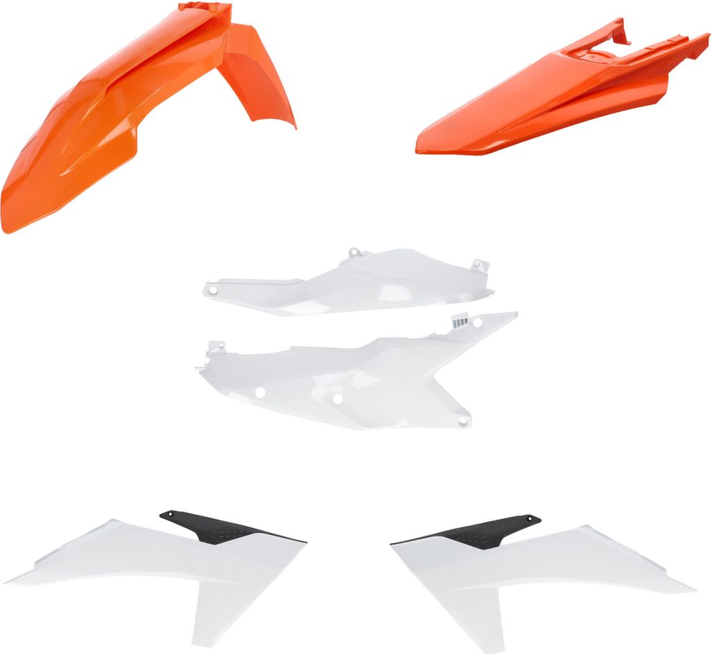 ACERBIS Verkleidungskit 6 Teile 2024 Modell Orange/Weiß für KTM