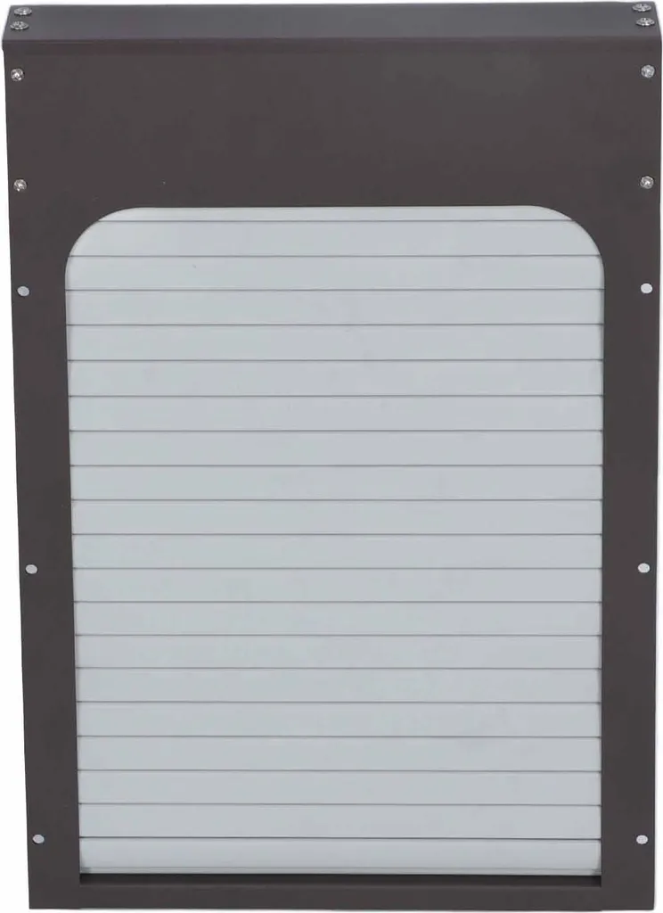 Porte poulailler automatique métal avec minuterie et écran LCD Marron