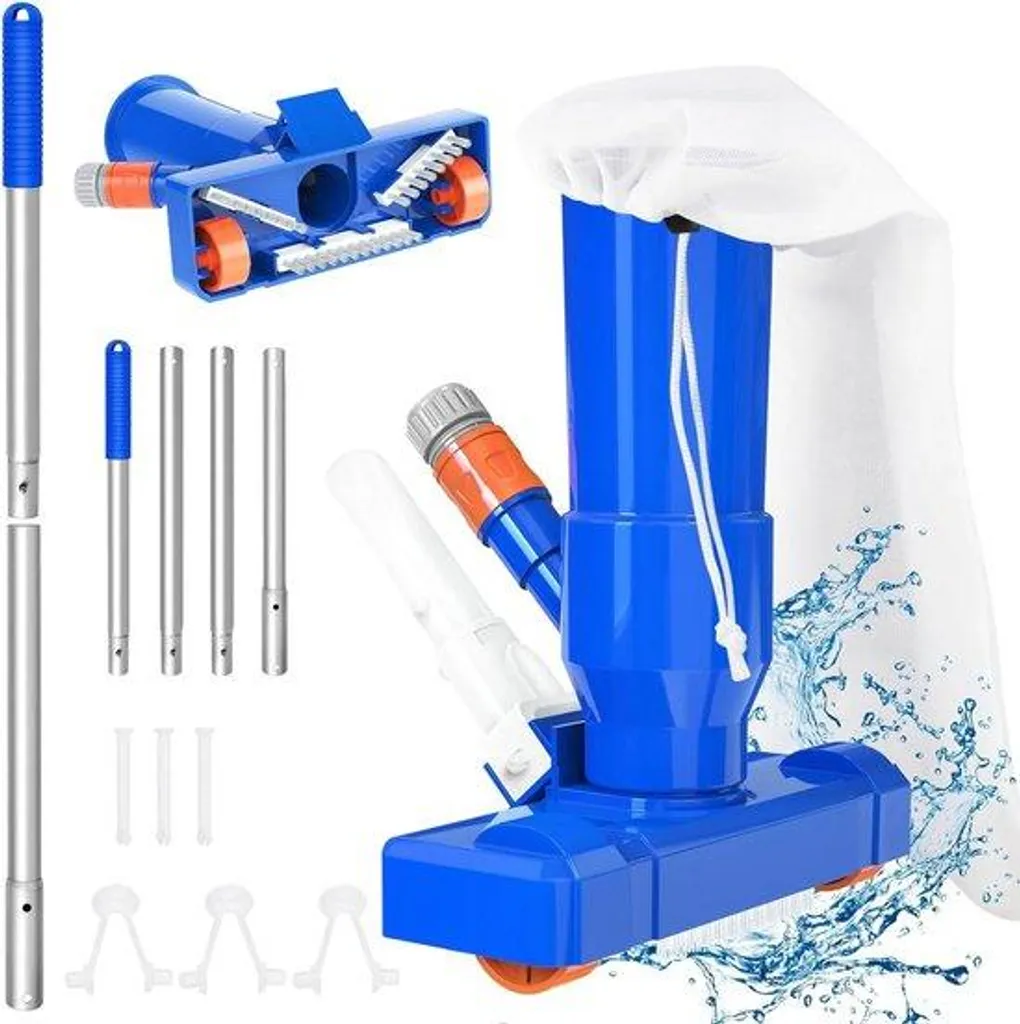Kit de nettoyage pour piscine et spa - Aspirateur de fond manuel 2024
