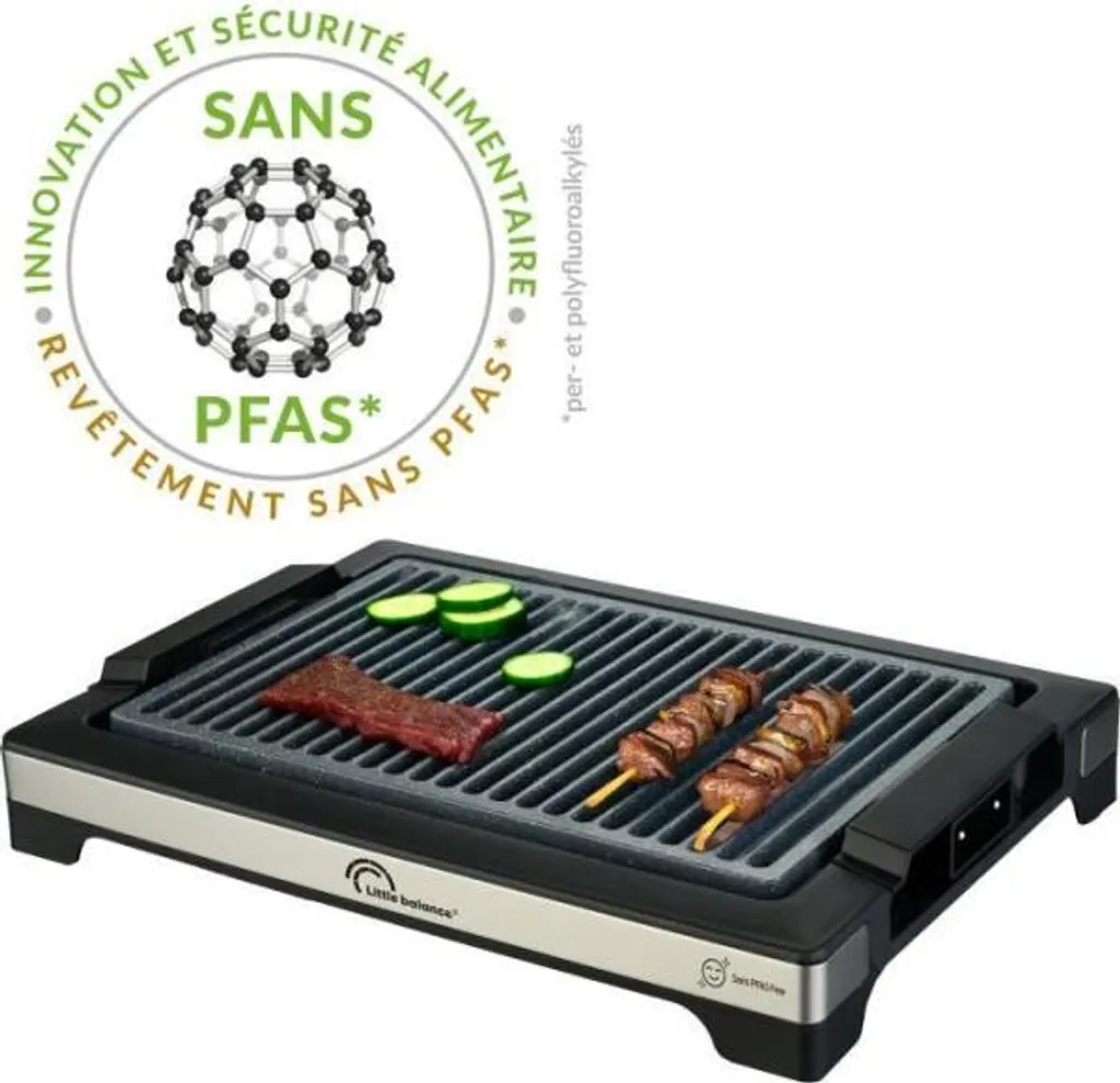 Barbecue électrique 2000W Little Balance - Surface Micro-céramique saine