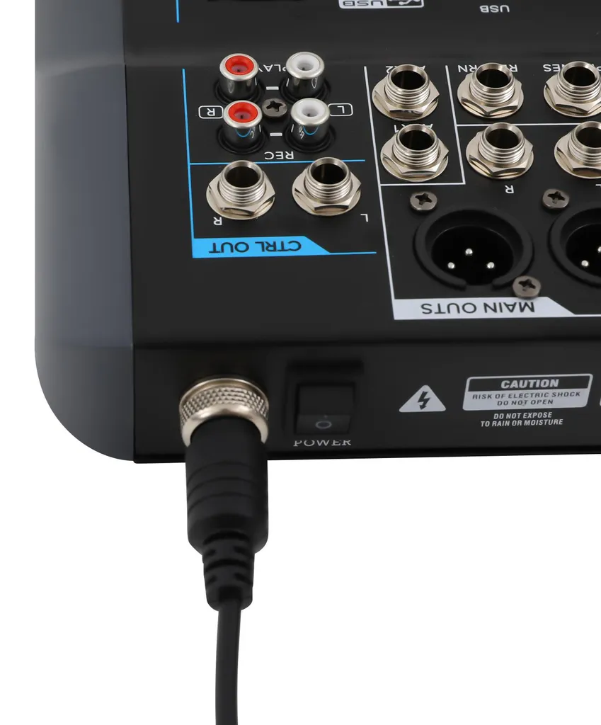 Console de mixage 10 canaux Bluetooth Noir avec effets DSP intégrés