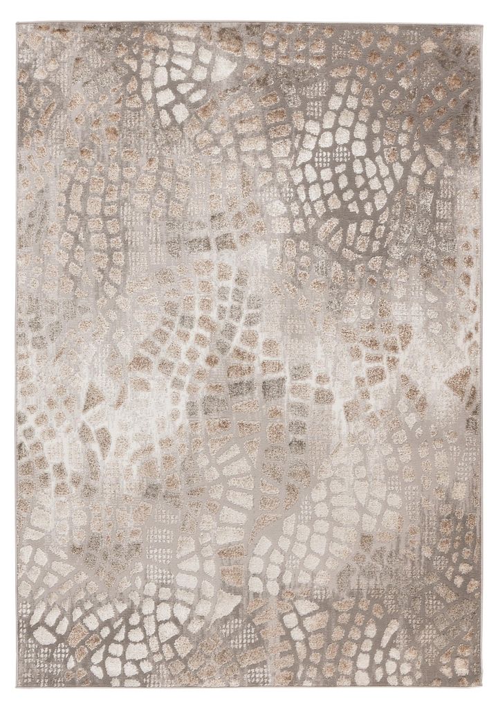 Teppich Catcher 225 Silber / Beige 80x150 cm – Pflegeleicht Produktbild 