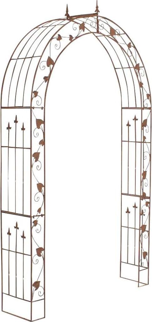 Kletterbogen aus pulverbeschichtetem Eisen – Rosenbogen – stilvolle Gartenstütze