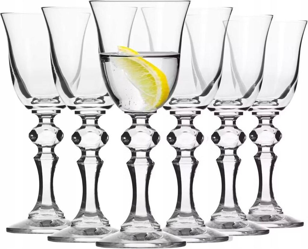 KROSNO Krista Schnapsgläser 6er Set 60 ml – elegante Gläser für Schnaps & Spirituosen
