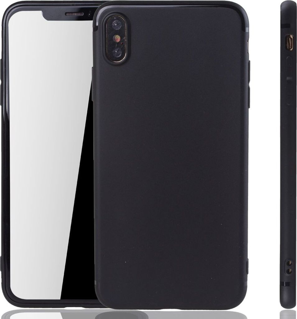 Apple iPhone XS Max Handyhülle Schutzcase Backcover Tasche Hülle Case Schwarz