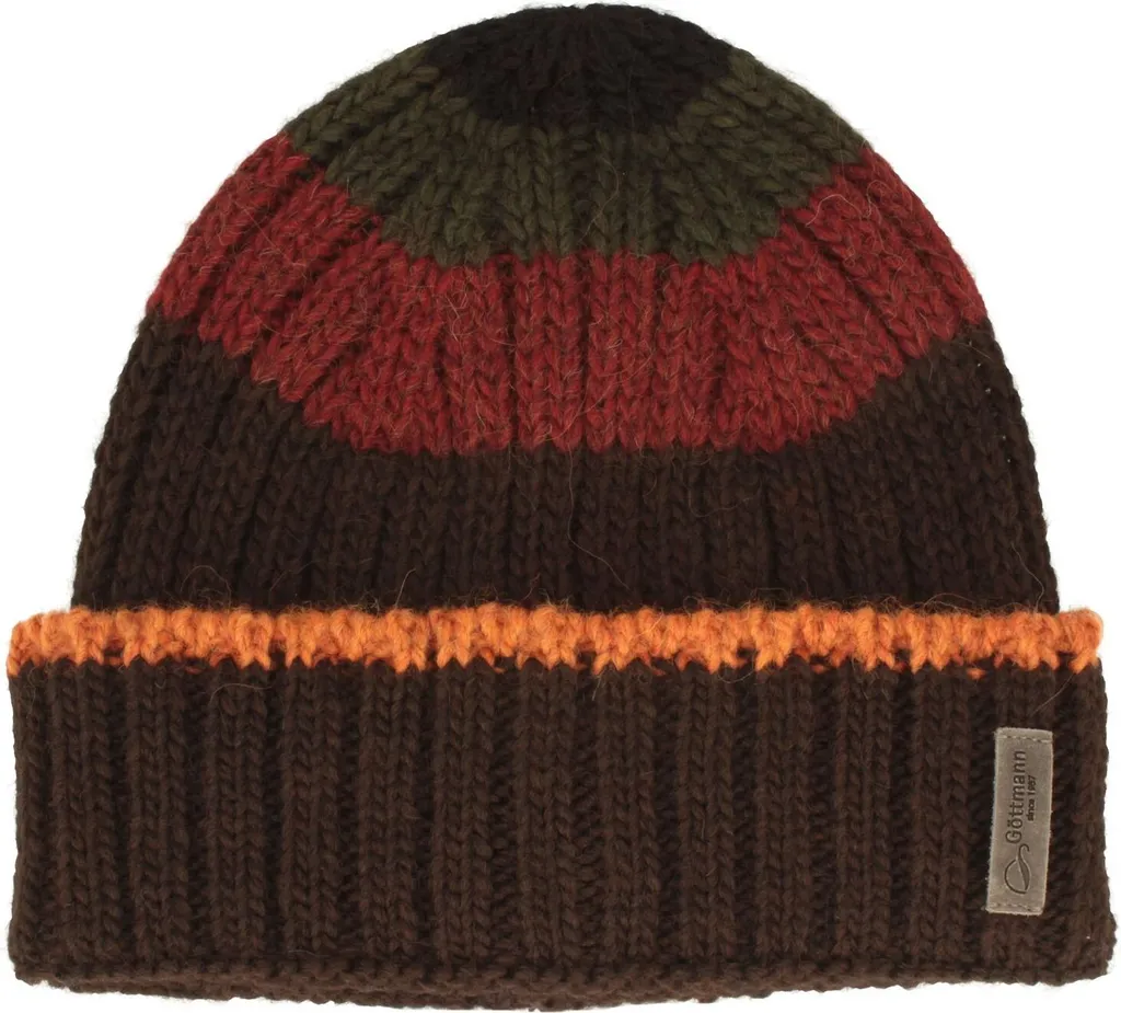 Berretto Göttmann Alpaca per Escursioni e Freddo - Maglia a Righe