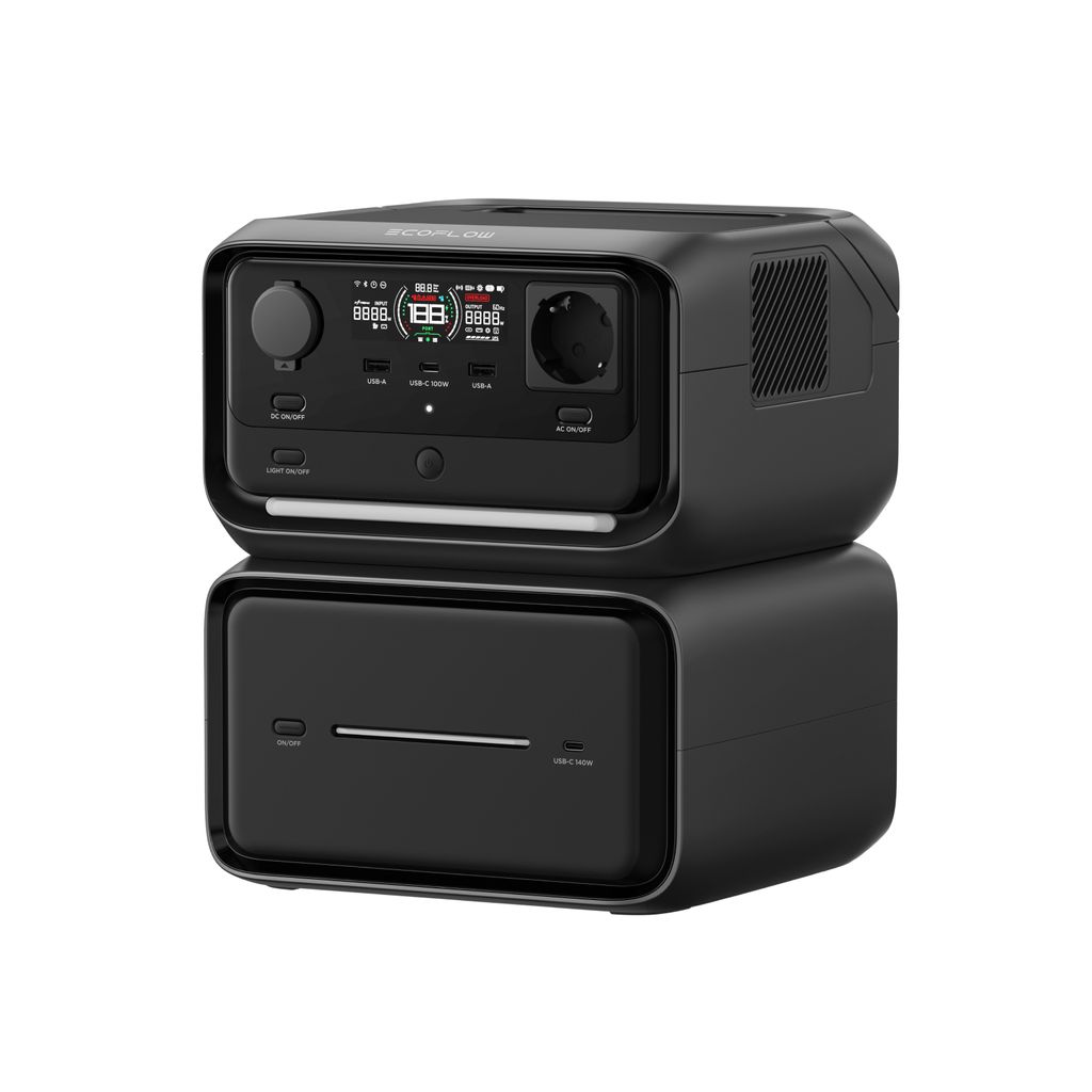 ECOFLOW RIVER 3 Max Plus Tragbare Powerstation, 858 Wh LFP Batterie, bis zu 1 200 W Leistung