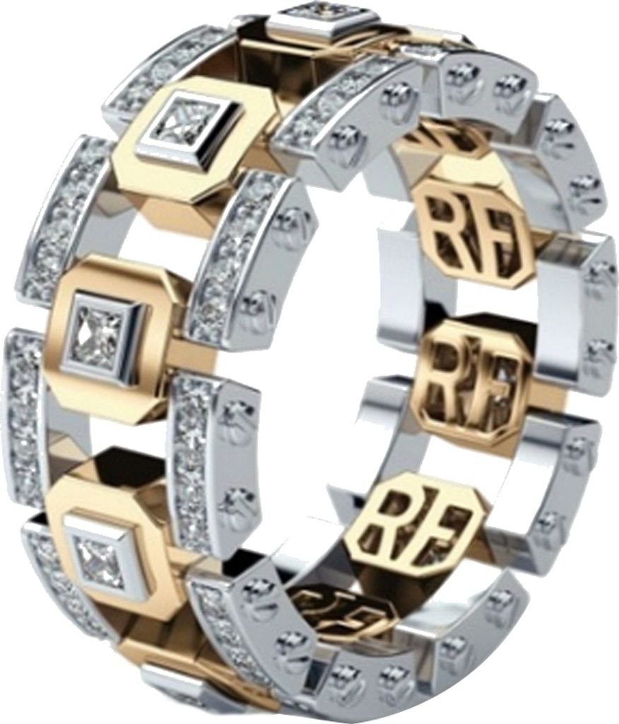 Fingerring für Männer und Frauen, zweifarbig, glänzender Strassstein, Verlobung, Hochzeit, Schmuck, Geschenk
