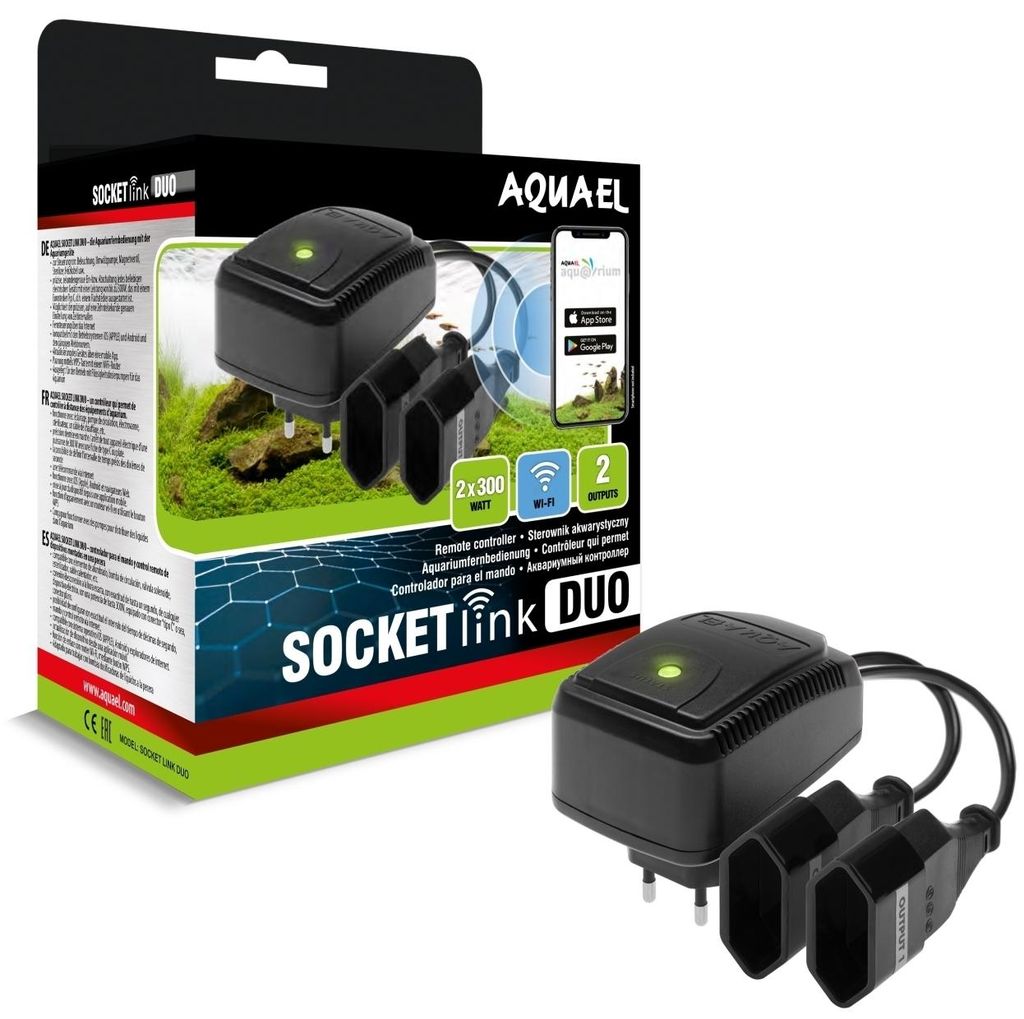 Aquael Socket Link Duo Controller – smarter WLAN-Controller Produktbild 