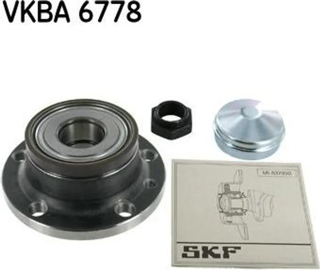 Roulement de Roue Avant SKF VKBA 6778 compatible Opel Combo et Fiat Tipo
