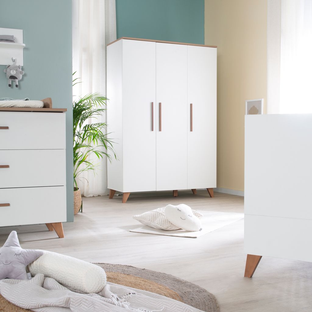 roba kinderkleiderschrank 3-türig ole - schrank für baby- &