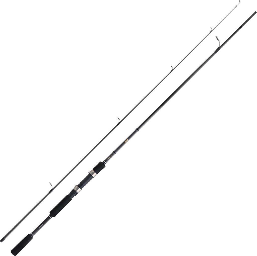 A fishing rod is shown against a white background.