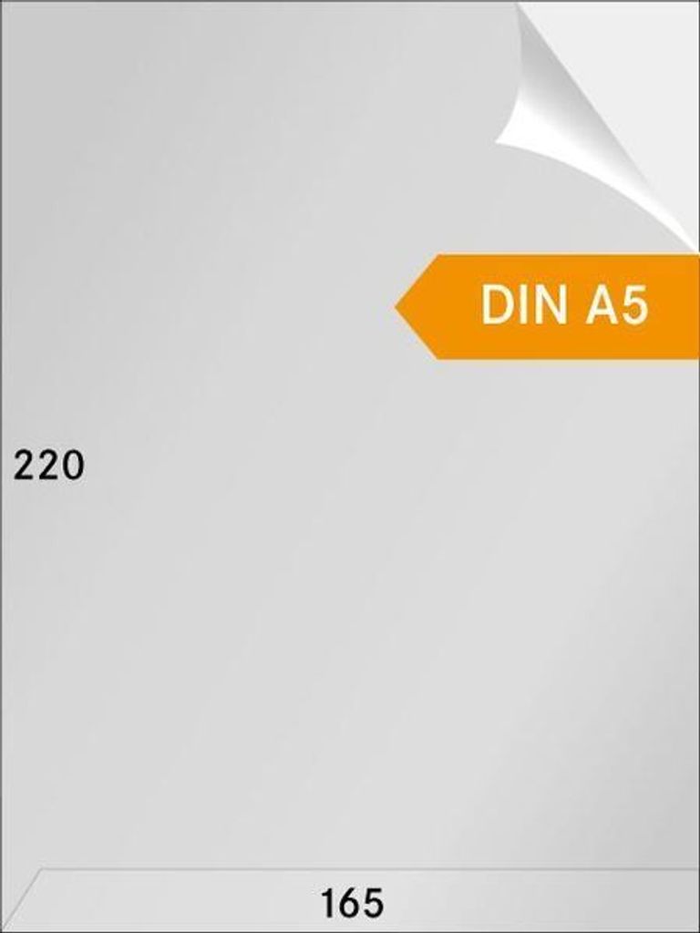 Lindner Pergamin-Sichthüllen A5, an zwei Seiten offen, 100er-Packung