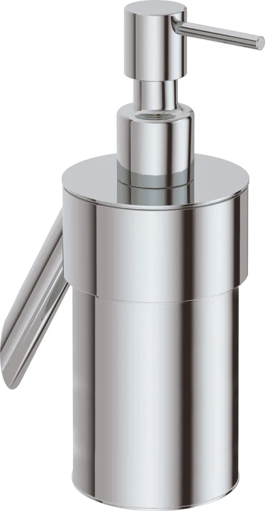 Distributeur de savon cuisine et mains pour évier en chrome brillant
